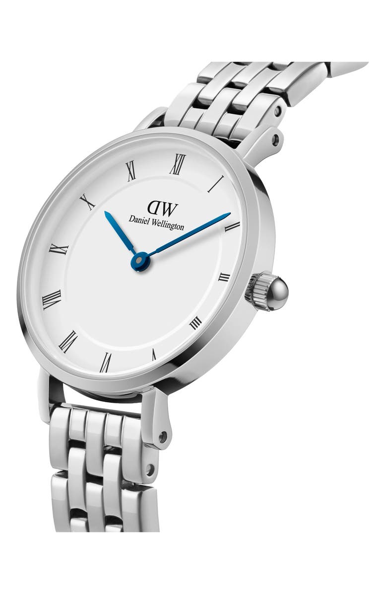 Daniel Wellington Petite Bracelet Watch, 28mm, Alternate, color, Silver