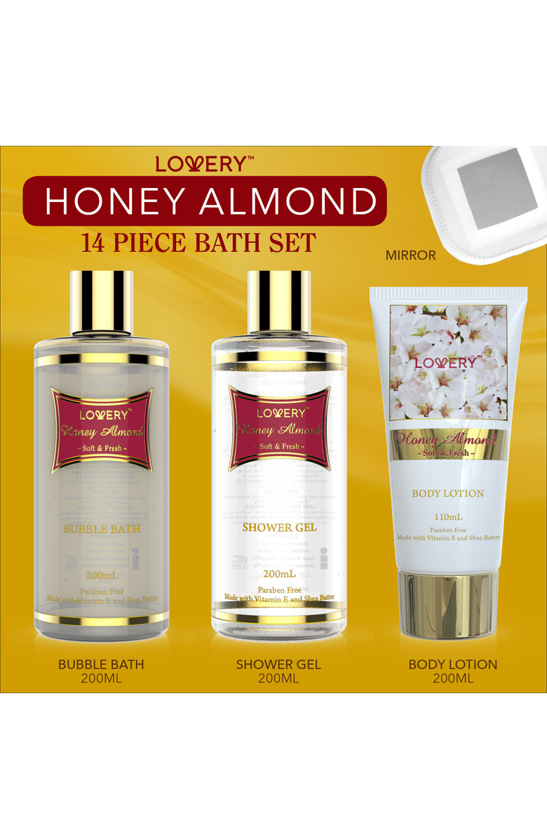 Lovery Honey Almond Home Spa Set, Alternate, color, NO COLOR
