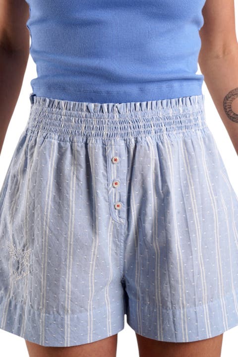 Lomandra Ethical-Cotton Pajama Shorts