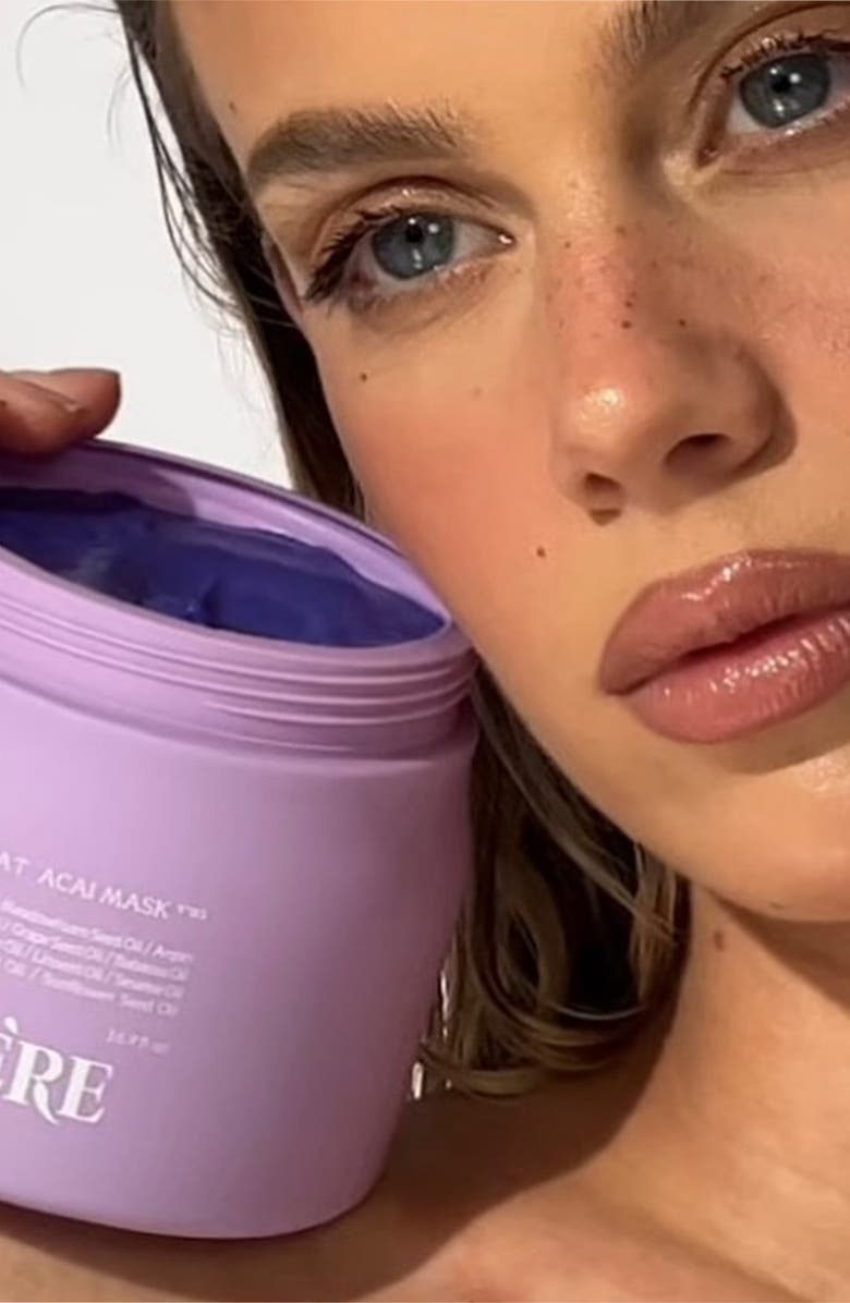 Oliere Paris Color Éclat Açaí Color-Correcting Hair Mask, Alternate, color, Purple