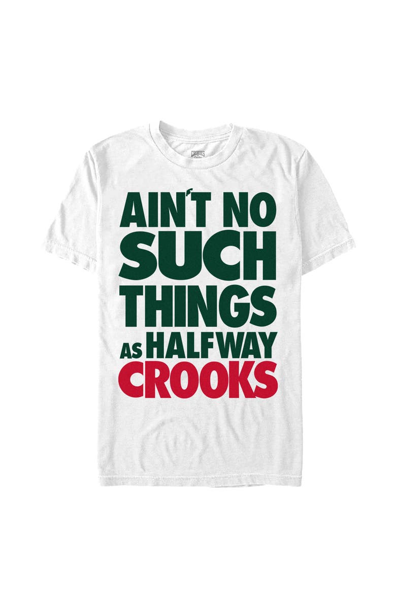Crooks & Castles Men's Crooks & Castles Ain't No Such Things Graphic T-Shirt, Main, color, White