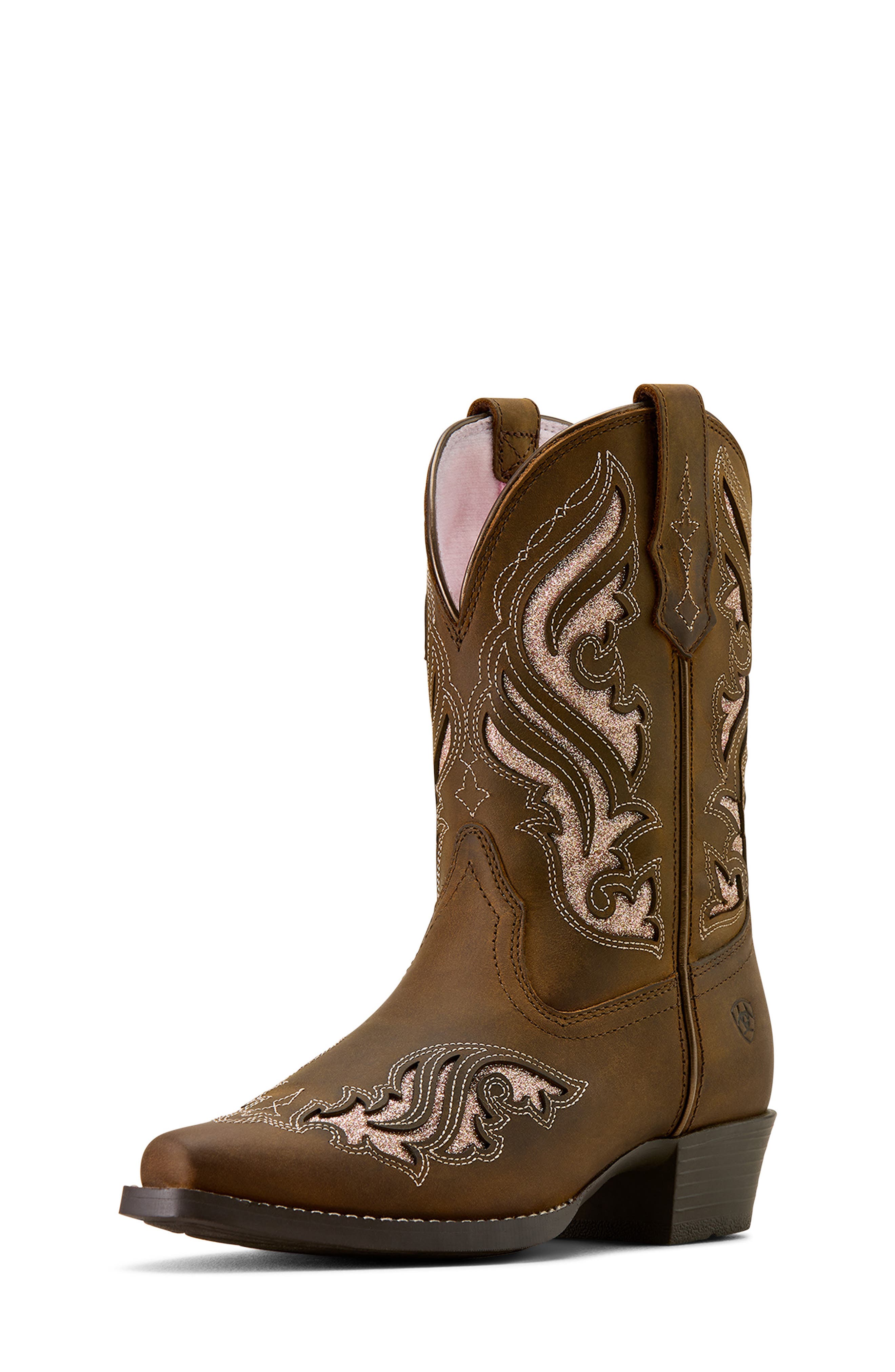 Ariat Kids' Fashion Bliss D Toe Western Boot, Alternate, color, Sassy Brown