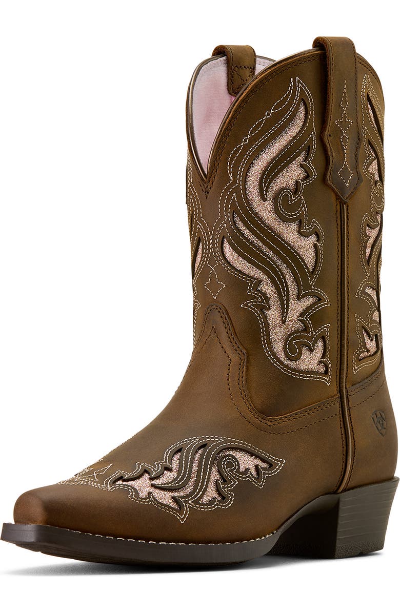 Ariat Kids' Fashion Bliss D Toe Western Boot, Alternate, color, Sassy Brown