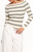 Petal & Pup Presley Bateau Neck Knit Top