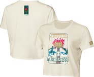 Outerstuff Women's Outerstuff Cream Atlanta 1996 Summer Olympics Centennial Vibe Cropped T-Shirt