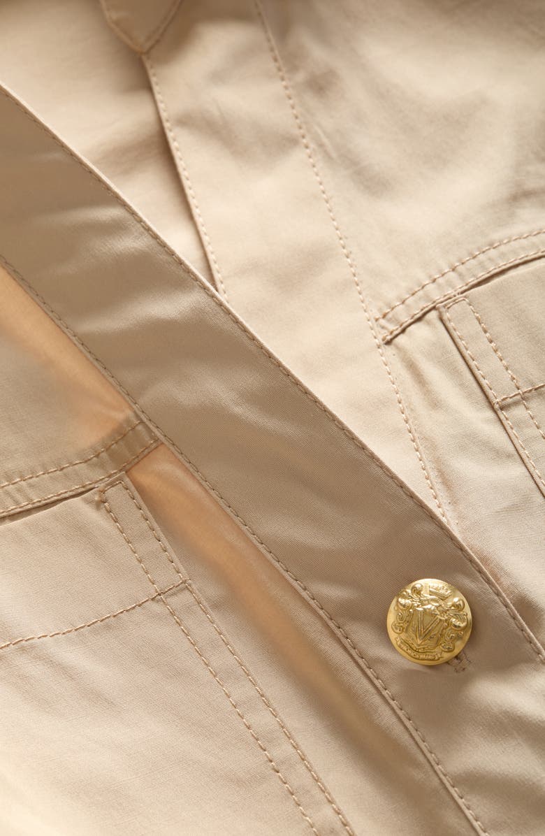 Veronica Beard Tabby Belted Shirtdress, Alternate, color, Stone Khaki