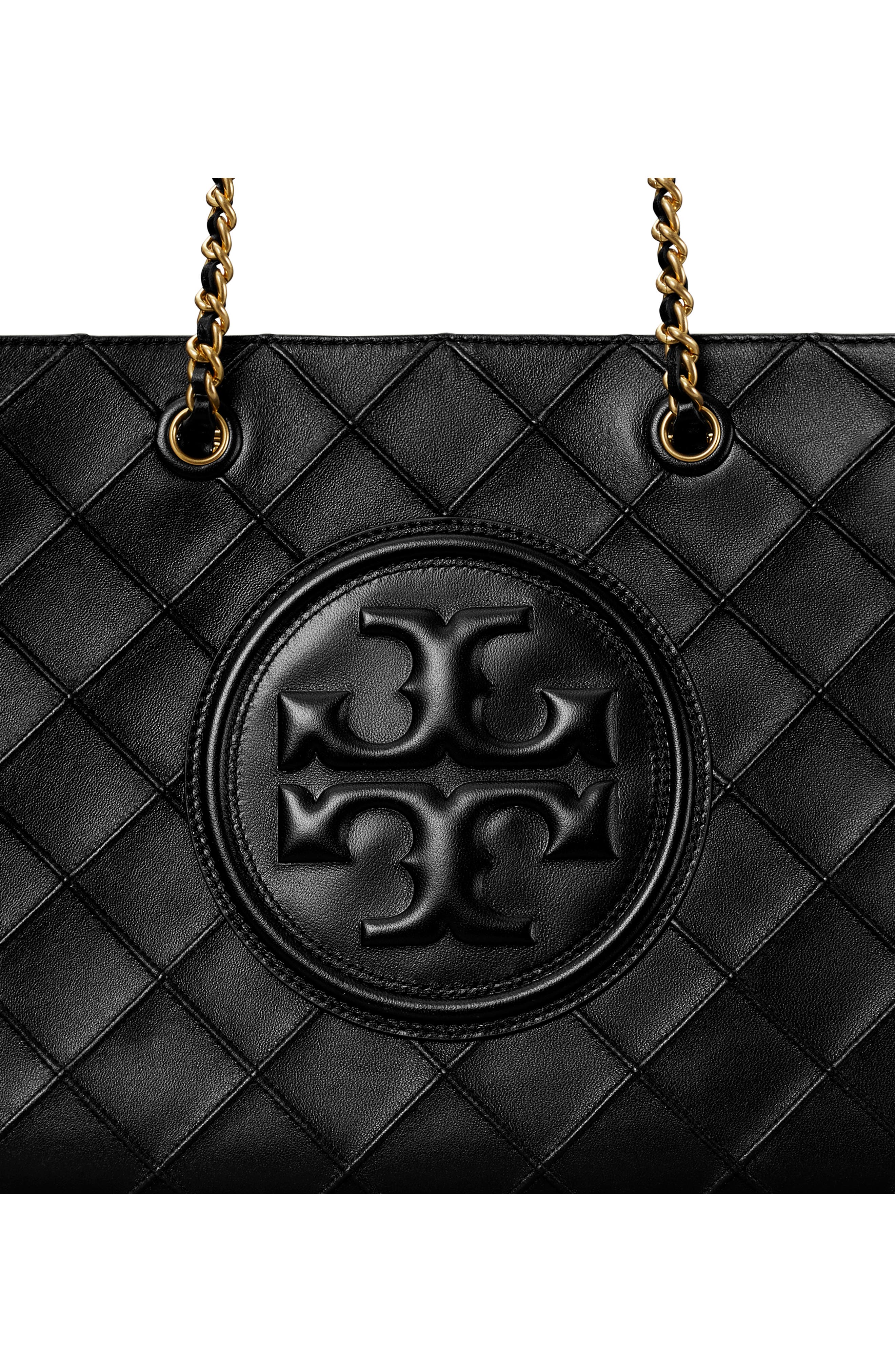 Tory Burch Fleming Soft Quilted Leather Convertible Chain Tote, Alternate, color, 