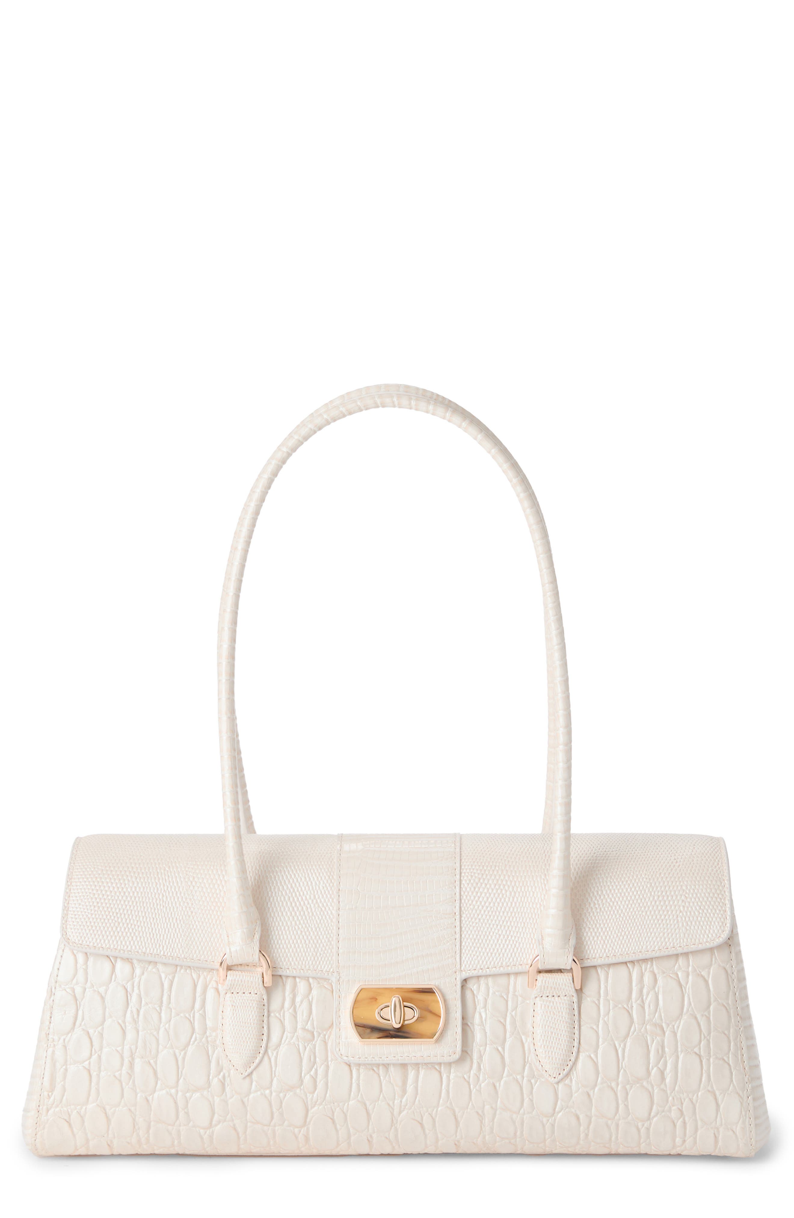 Brahmin Dayan Embossed Leather Satchel, Main, color, 