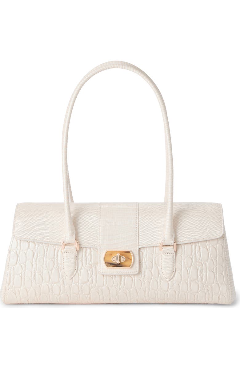 Brahmin Dayan Embossed Leather Satchel, Main, color,