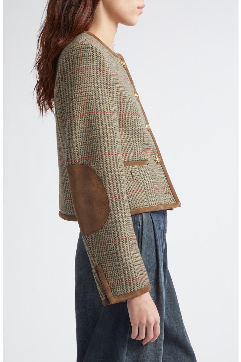Journey Boxy Jacket, Alternate, color, CORIANDER/ CYPRES/ SCARLETT