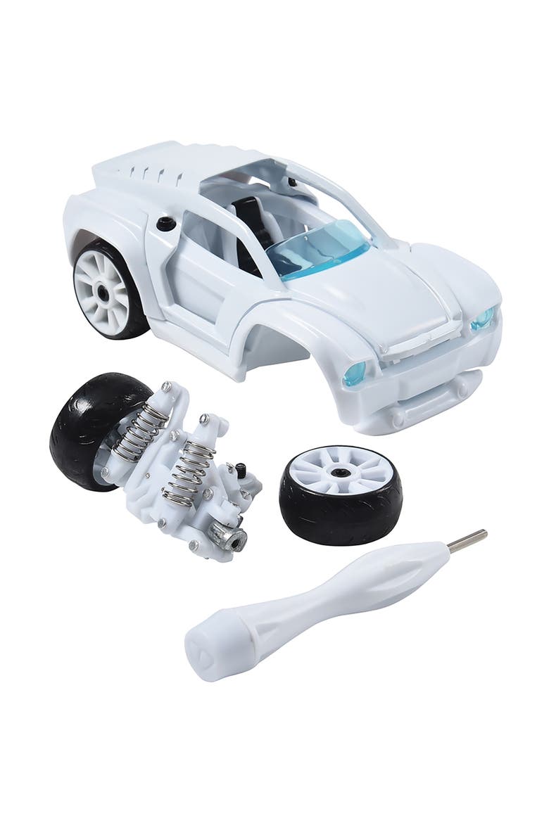 Deluxe Paint It Auto Design Studio Design & Build Toy Car, Alternate, color, Multicolored