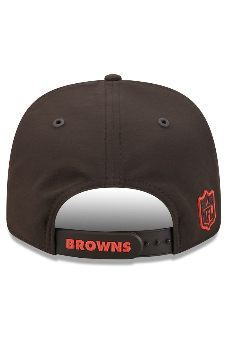 Men's New Era Brown Cleveland Browns 2026 Sideline Throwback 9SEVENTY Adjustable Hat, Alternate, color, Brown