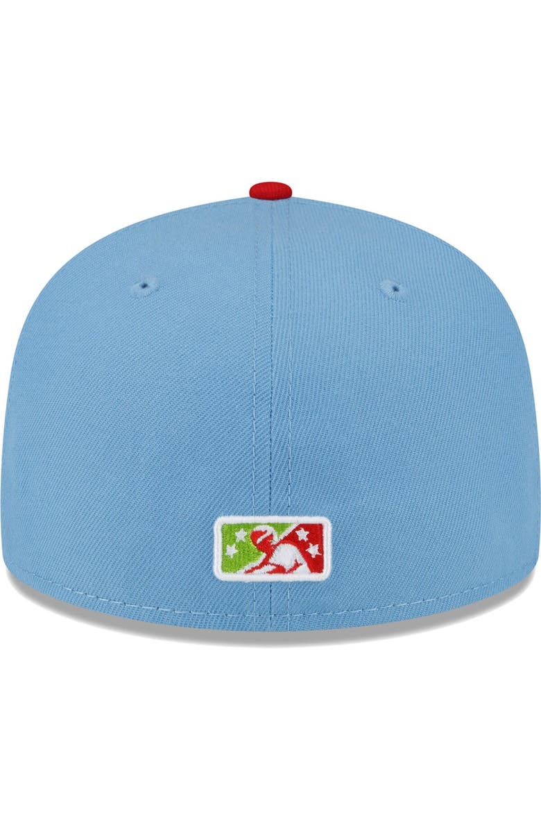 New Era Men's New Era Red Reno Aces Copa De La Diversion 59FIFTY Fitted Hat, Alternate, color, Light Blue