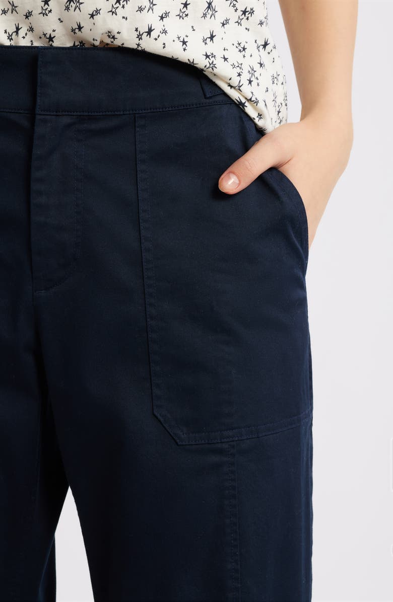 rag & bone Anita Stretch Cotton Ankle Pants, Alternate, color, Salute