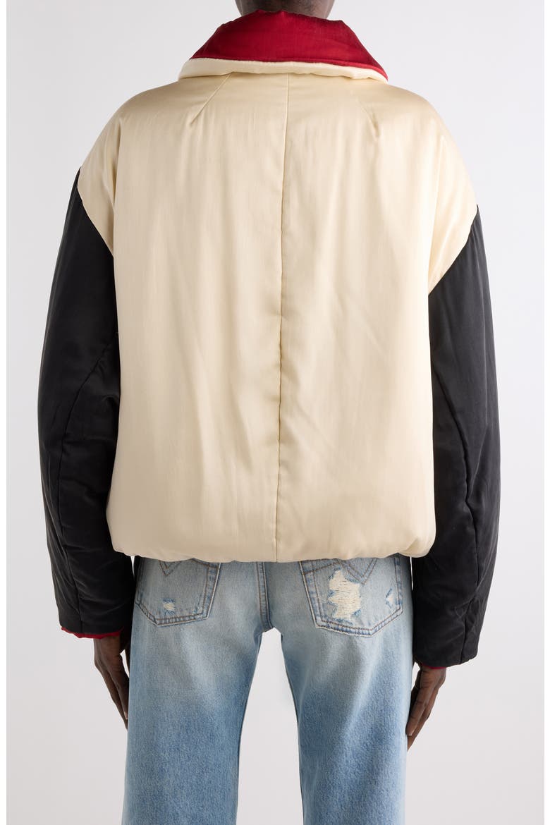 Bleza Silk Toggle Jacket, Alternate, color, CHAMPAGNE