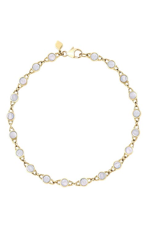 TreasureLock 18k Gold Mother of Pearl Bracelet