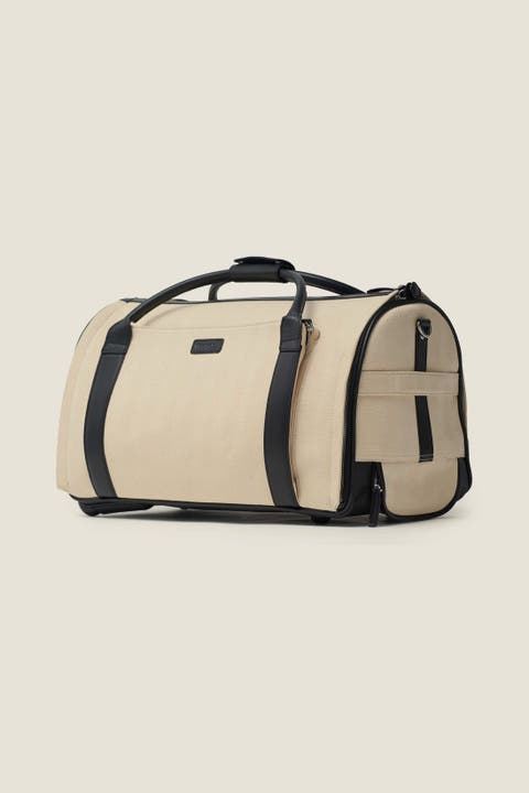 Nova Convertible Rolling Herringbone Garment Duffle