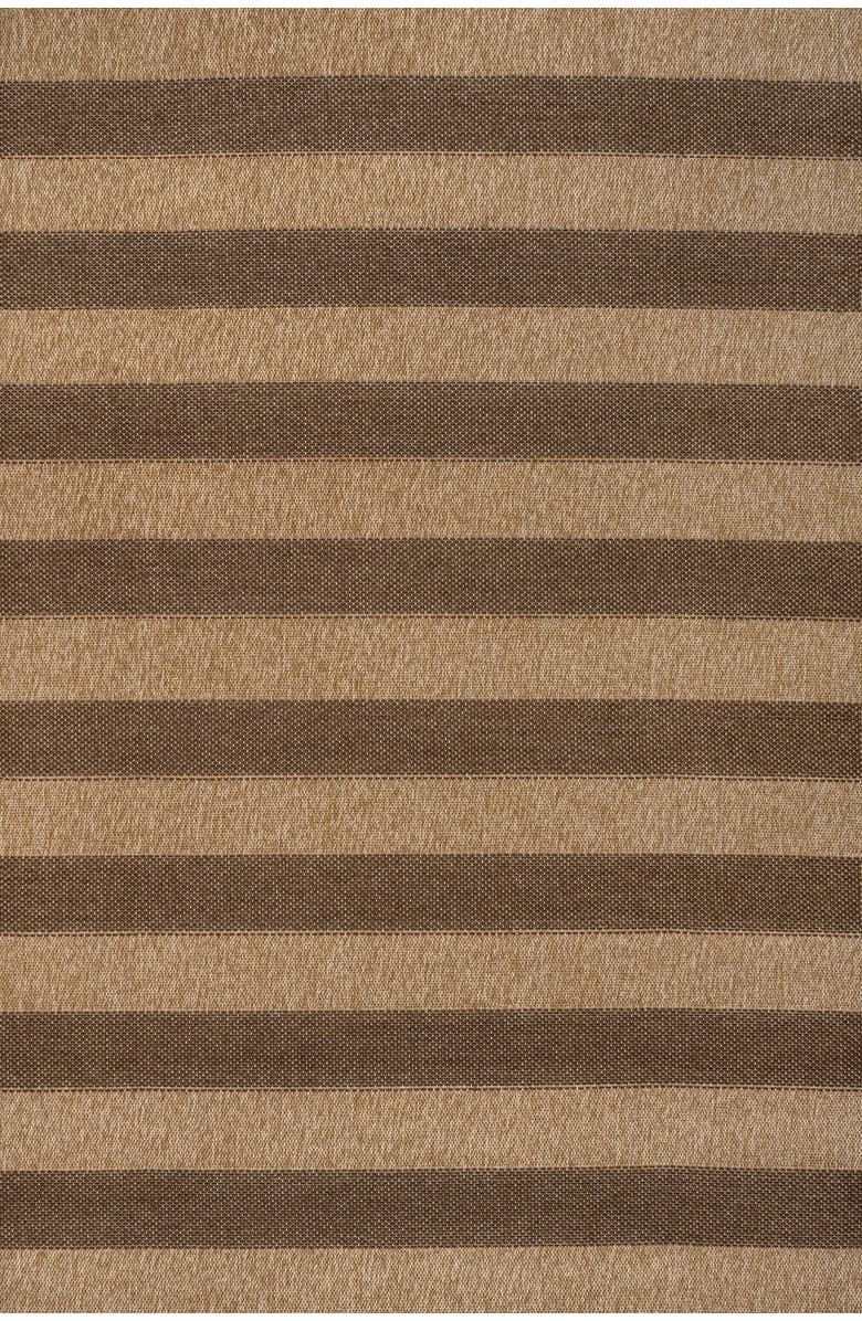 JONATHAN Y Sutton Easy Jute Modern Geometric Boho Stripe Indoor/Outdoor Area Rug, Main, color, Natural/Brown