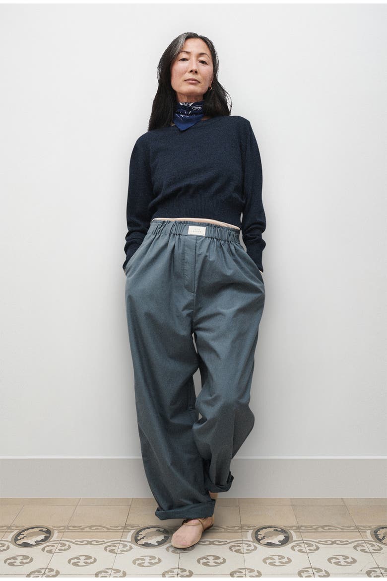 Paper Bag Pants, Alternate, color, SLATE