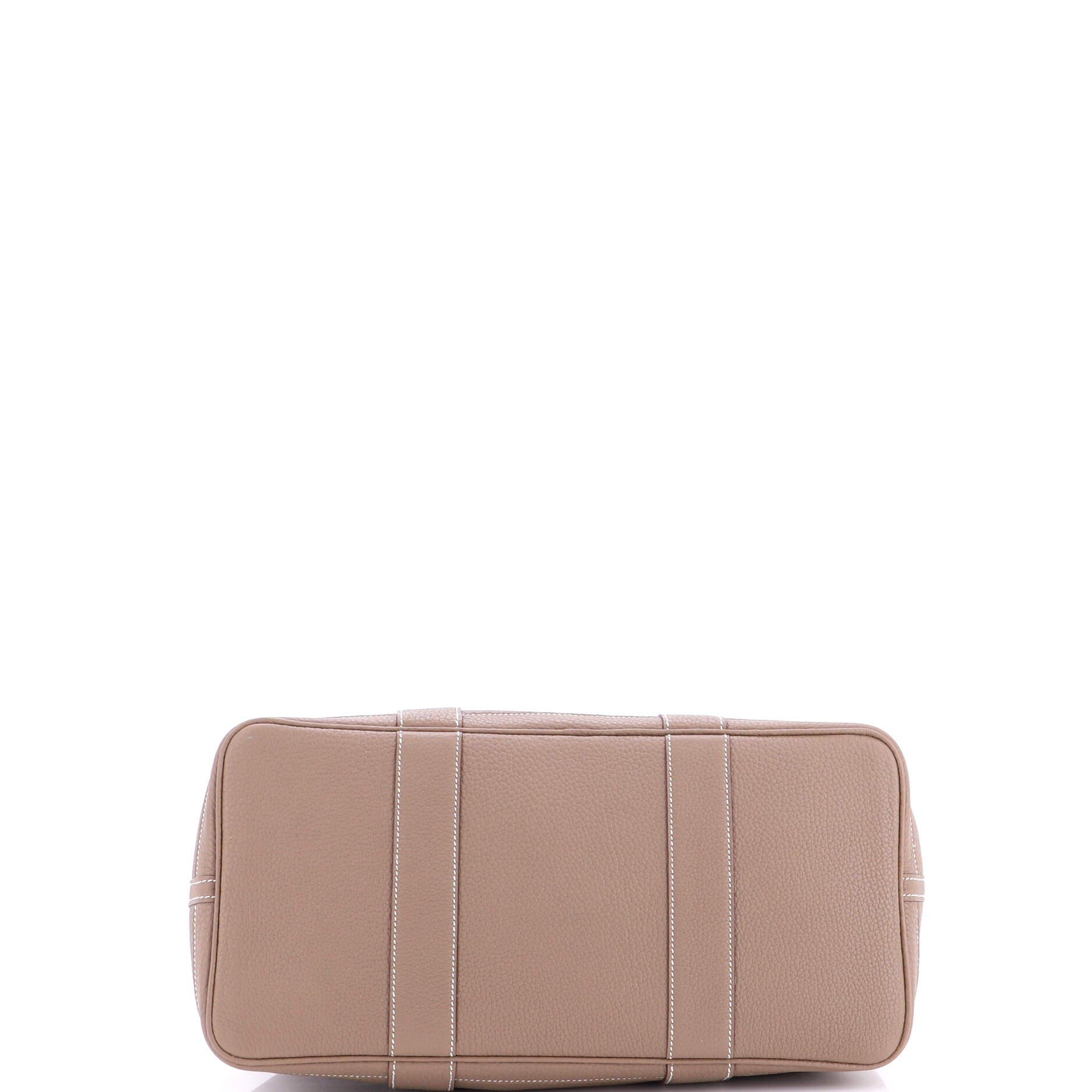 Garden Party Tote Leather 36, Alternate, color, Etoupe
