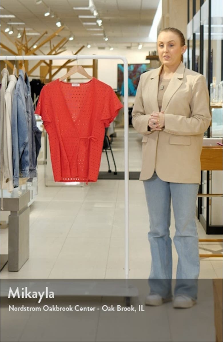 Eyelet Wrap Top, sales video thumbnail