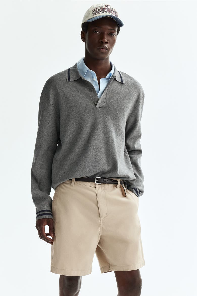 Relaxed Fit Chino Shorts, Main, color, Beige