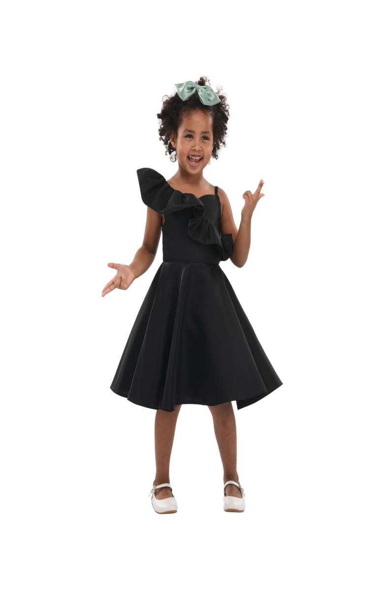 Tulleen Riviera Off Shoulder Ruffle Dress, Alternate, color, Black