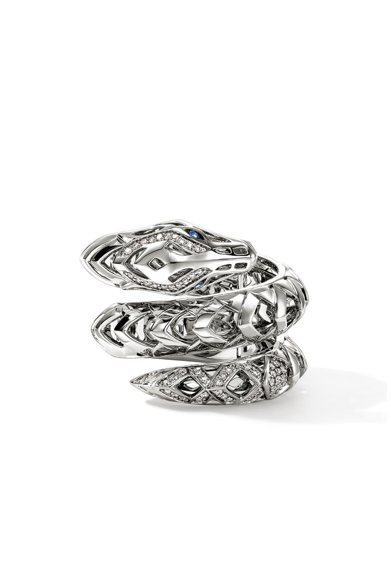 Naga Coil Ring, Main, color, SILVER