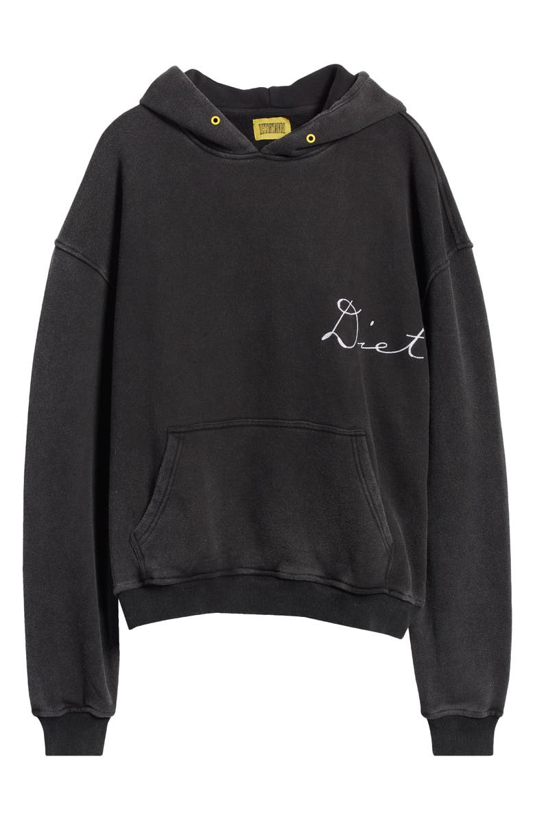 DIET STARTS MONDAY Chainstitch Logo Cotton Hoodie, Alternate, color, 