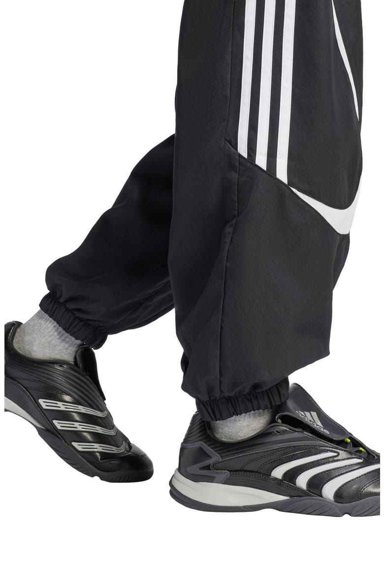 Kids' Teamgeist Loose Fit Track Pants, Alternate, color, BLACK/ WHITE/ WHITE