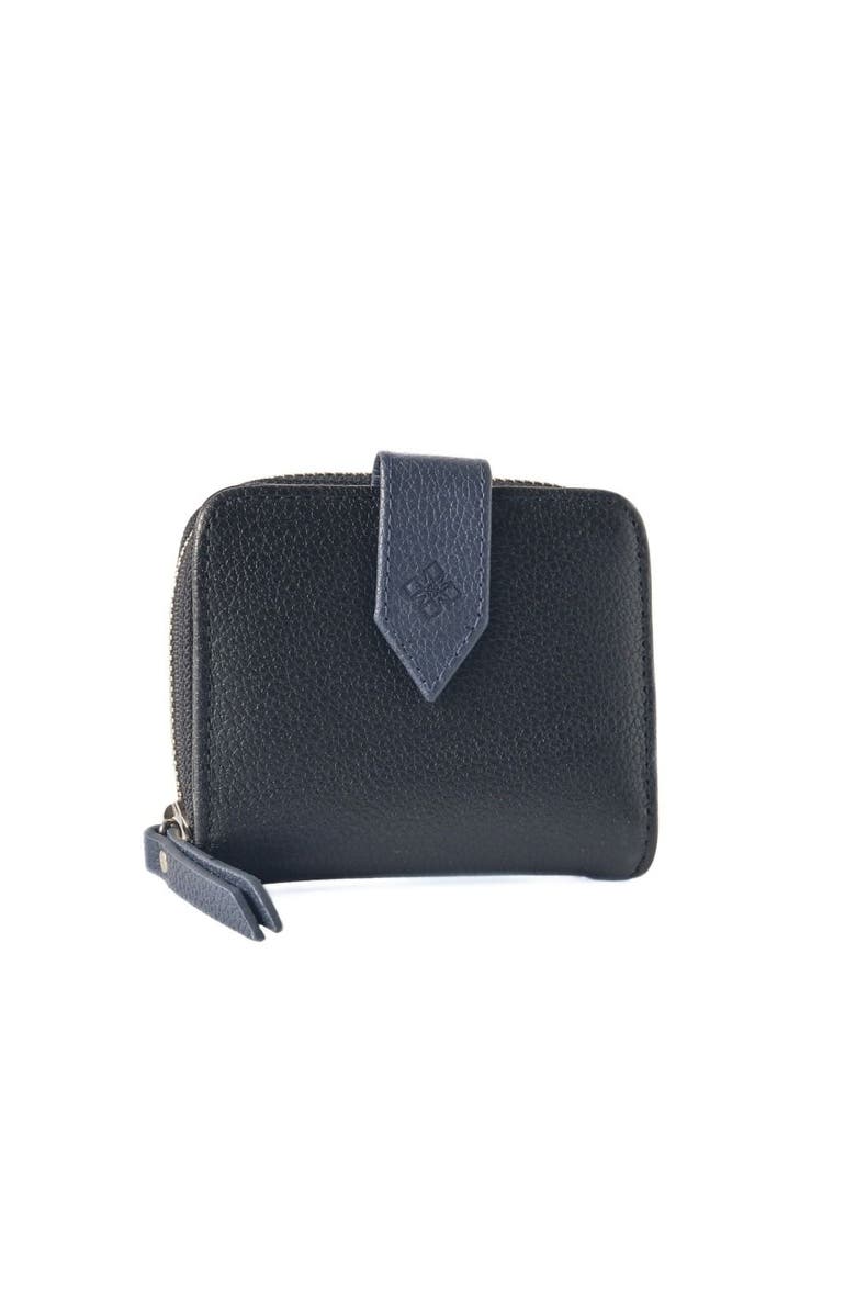 Tin Marin Camila Small Leather Wallet, Alternate, color, Black