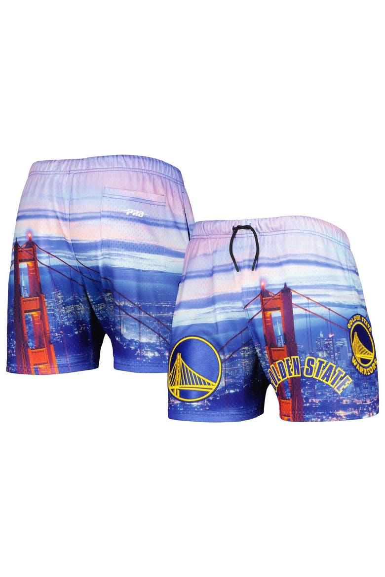 Men's Pro Standard Golden State Warriors Cityscape Shorts, Main, color, Blue