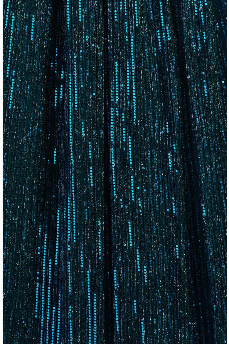 Kids' Zia Foil Dot Party Dress, Alternate, color, GREEN