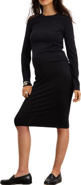 HATCH The Softsculpt Knit Long Sleeve Eliza Dress