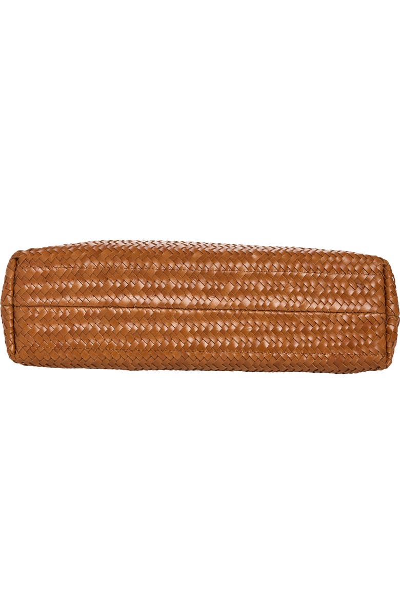 Madewell The Signature Woven Collection Leather Shoulder Bag, Alternate, color, Burnt Sienna