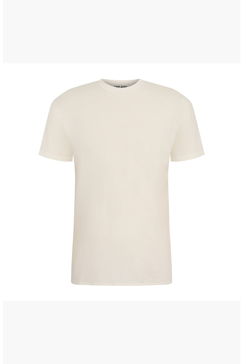 Crew Neck T Shirt, Alternate, color, Cream