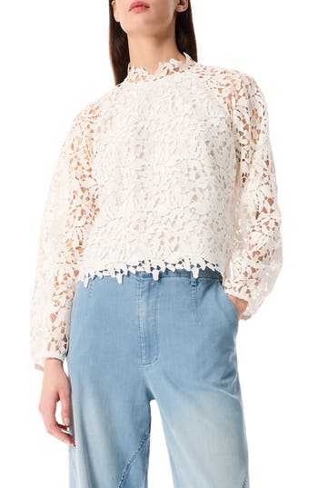 Robert Rodriguez Exedra Lace Top In White