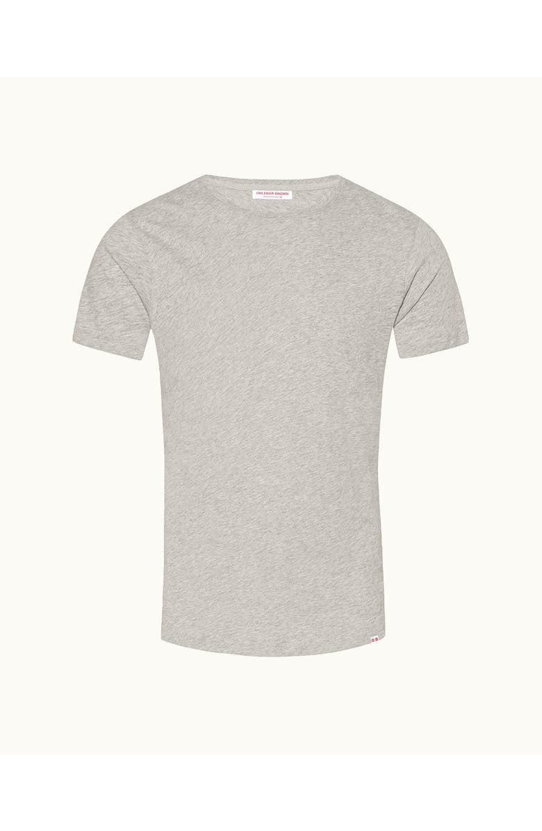 Orlebar Brown Ob T Tailored Fit Crew Neck T-Shirt, Alternate, color, Mid Grey Melange
