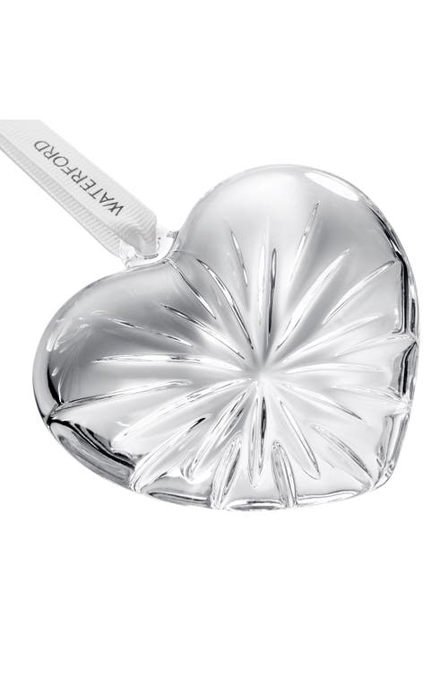 Waterford Heart Crystal Ornament In Transparent