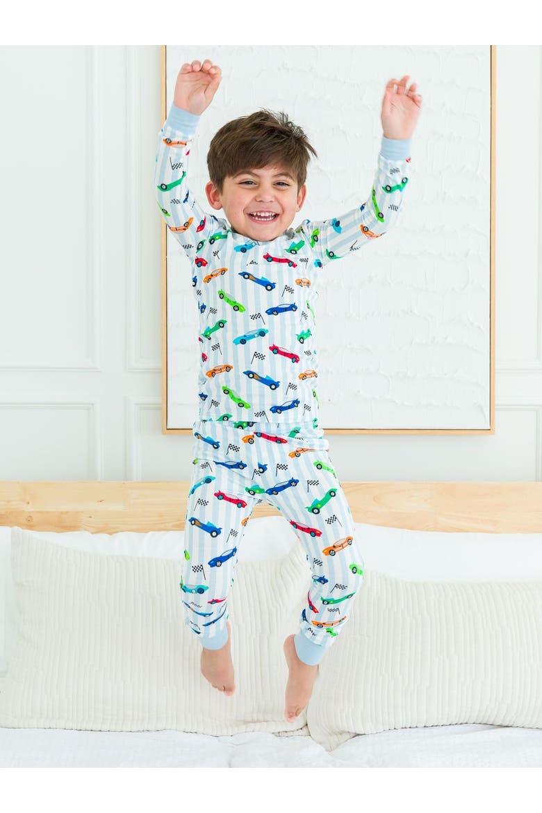 SoftSnooze Boys Long Sleeve Pajama Set, Alternate, color, Let's Roll