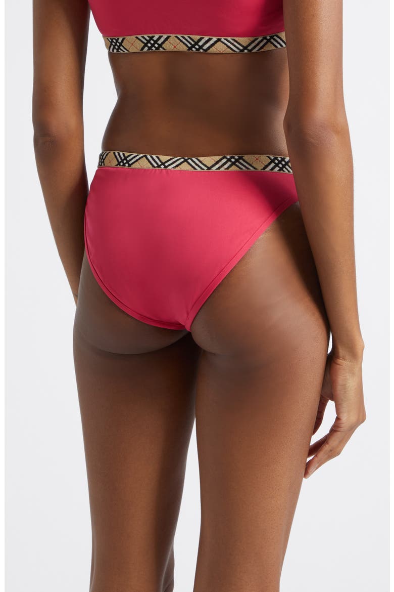 Samphire Bikini Bottoms, Alternate, color, JAM RED
