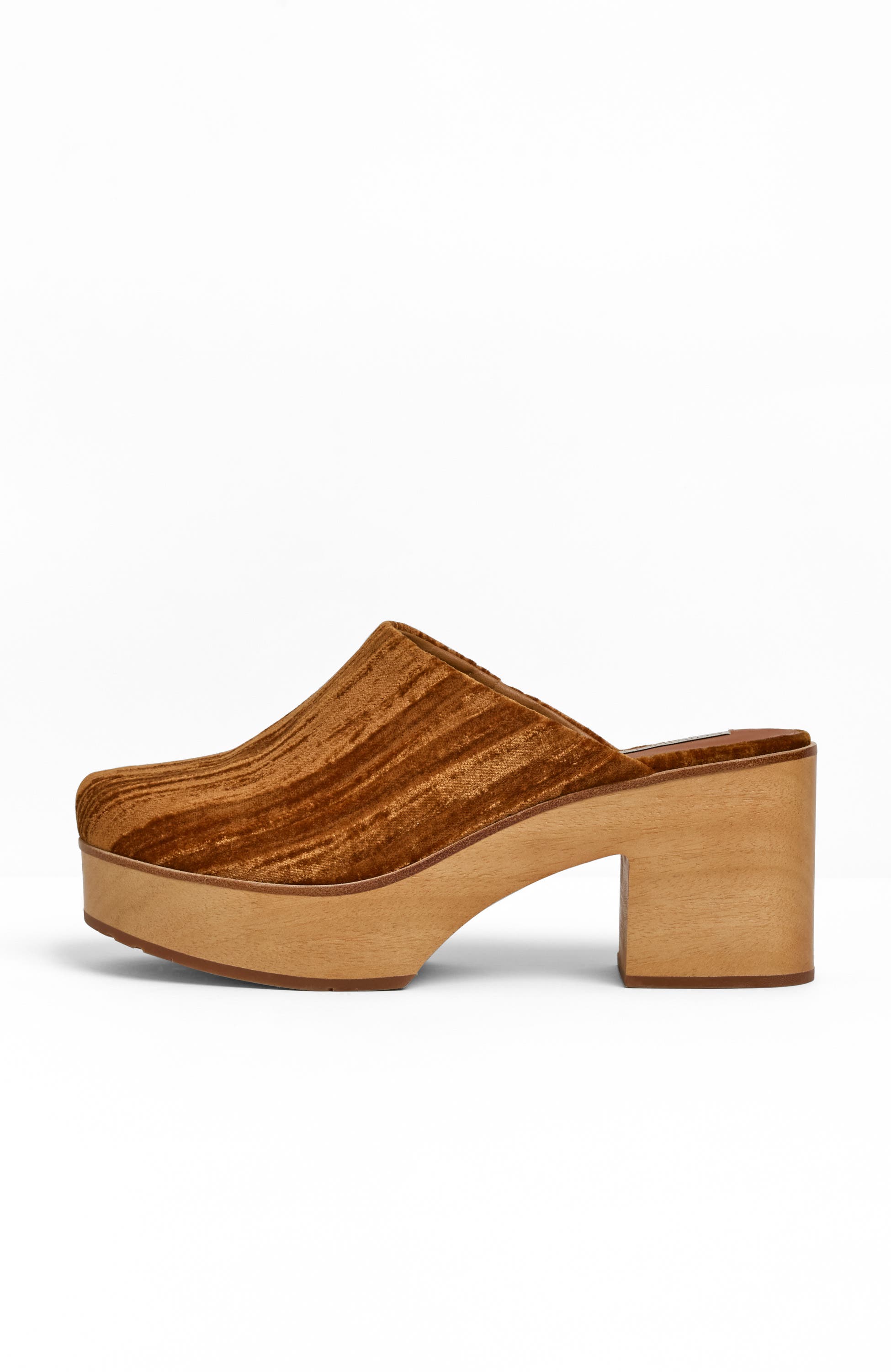 Curran Platform Clog, Alternate, color, Toffee