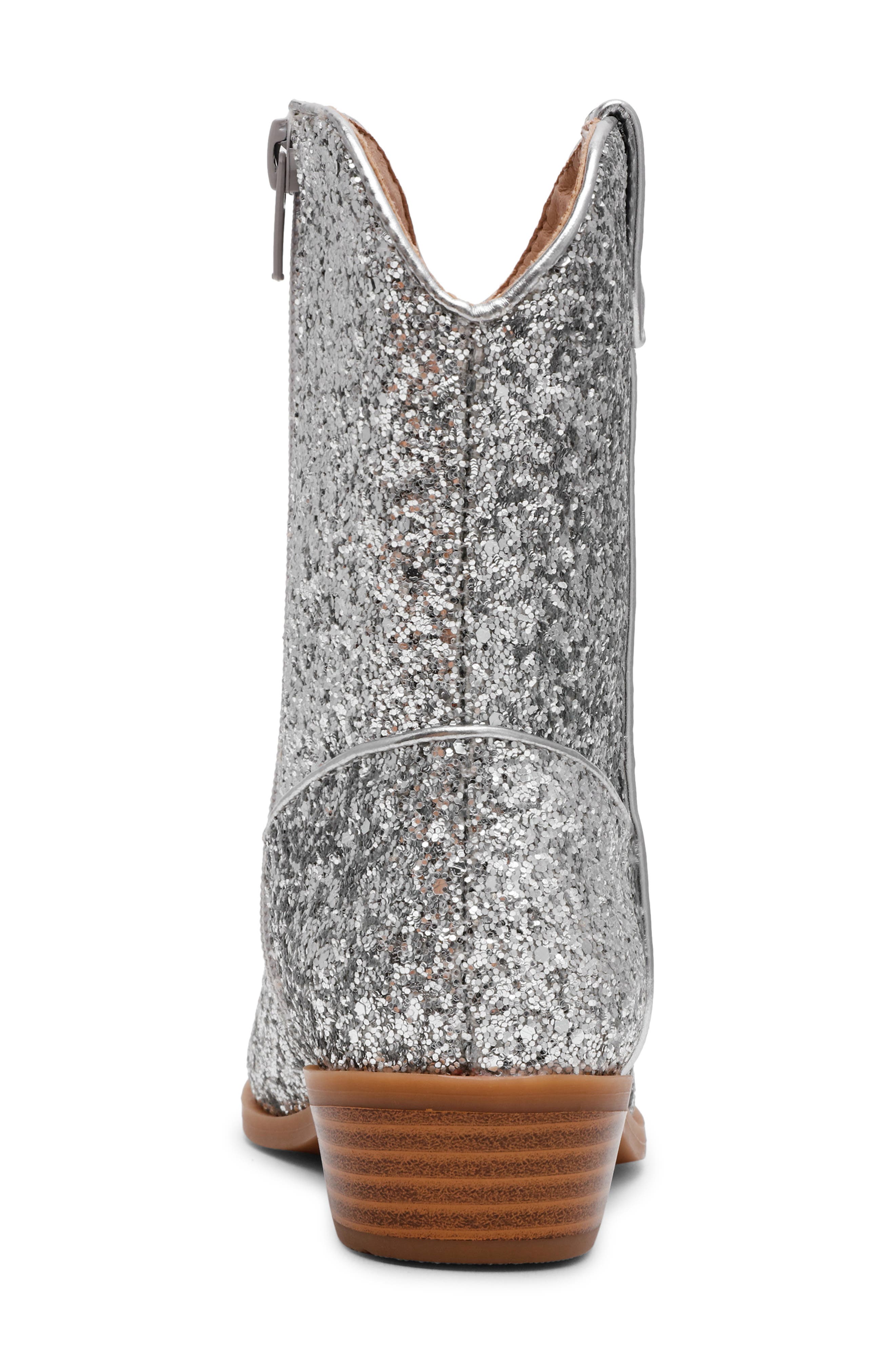 DV by Dolce Vita Kids' Linz Western Boot, Alternate, color, Silver