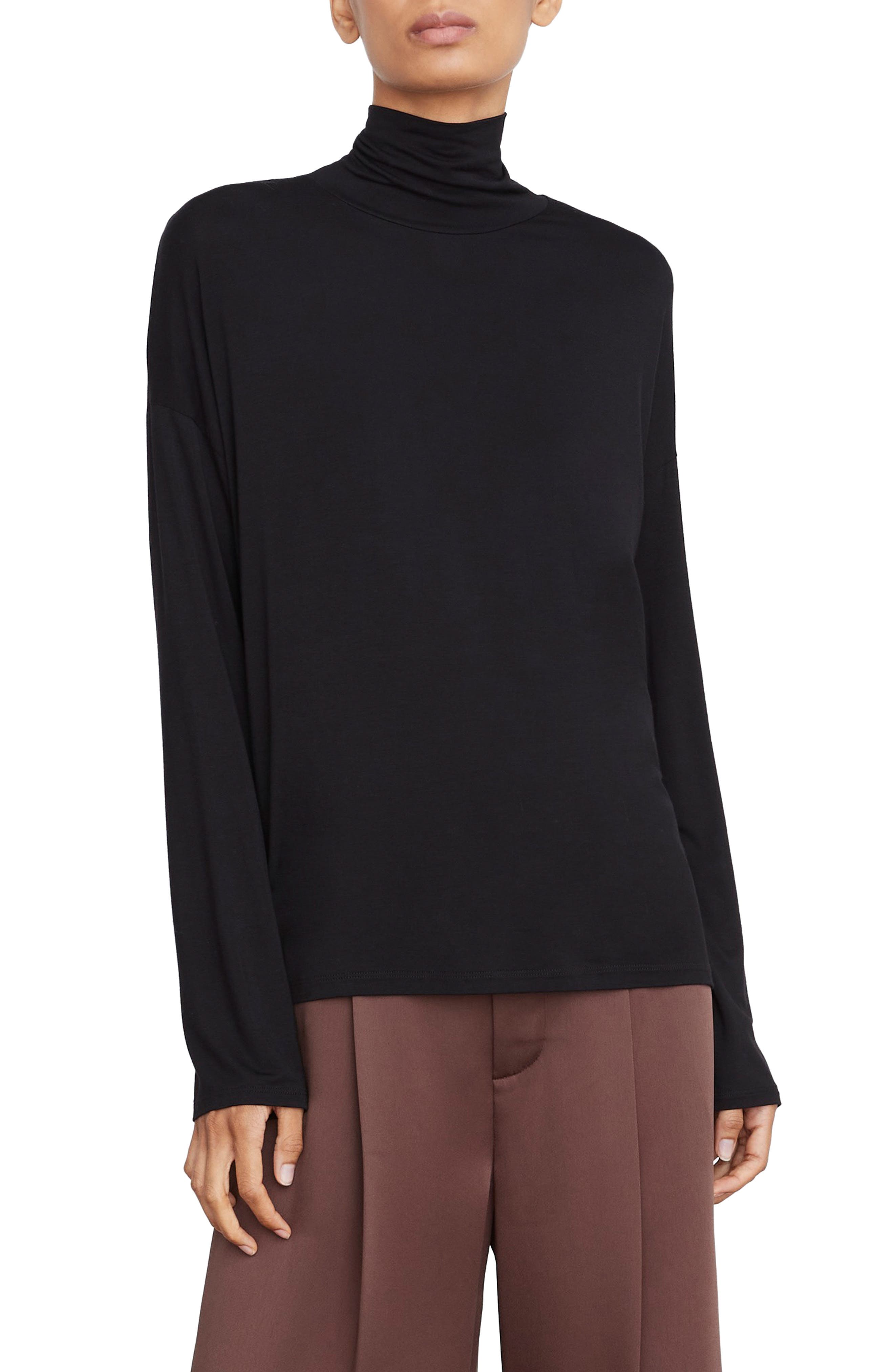 Vince Turtleneck Long Sleeve Knit Top
