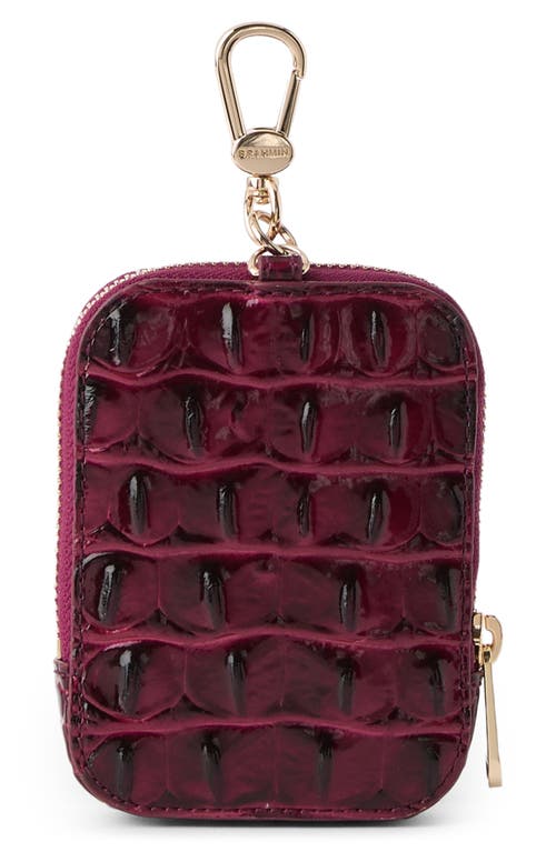 Brahmin Katelynn Croc Embossed Leather Coin Pouch
