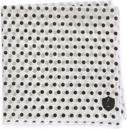 CLIFTON WILSON Polka Dot Cotton Pocket Square