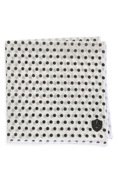 Clifton Wilson Polka Dot Cotton Pocket Square