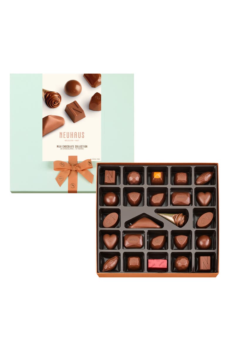 NEUHAUS Milk Chocolate Collection 24-Piece Gift Box, Alternate, color, Teal