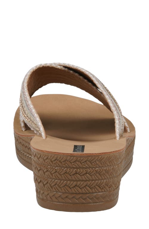 Gc Shoes Robyn Platform Slide Sandal In Gold