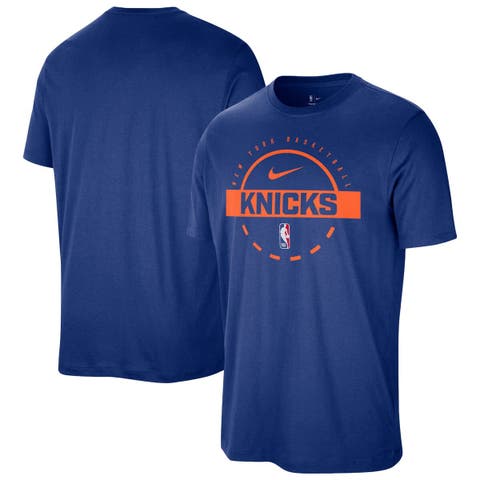Men's Nike  Blue New York Knicks Authentic Practice T-Shirt
